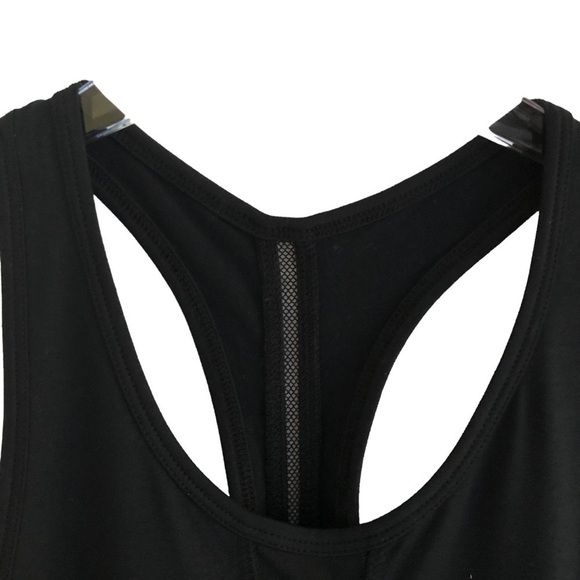 Zyia Effortless Racerback Tank Mesh Details Black Size Medium - Picture 3 of 11